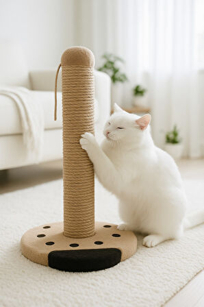 Reyo Pet Uğur Böceği Kedi Tırmalama Platformu Kahverengi