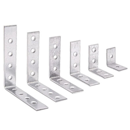 L Masa Gönyesi 15x45x45 mm 5 Adet Bağlantı Aparatı Paslanmaz Çelik 