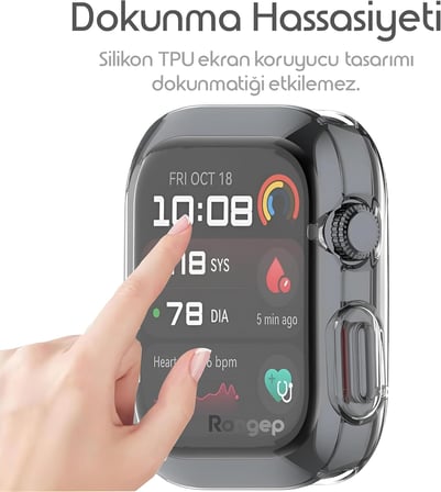 [Soft-Case] Huawei Watch D2 için 360° Kasa Koruyucu Yumuşak TPU Kılıf Dokunma ve Netliği Etkilemeyen Huawei D 2 Koruyucu Darbelere Karşı Huawei Watch D2 Ekran Koruyuculu Kılıf (Şeffaf)