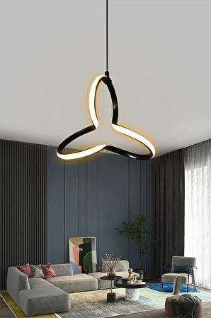 Yonca Modern Sarkıt Led Avize 1 Yıl Garantili - Beyaz Işık