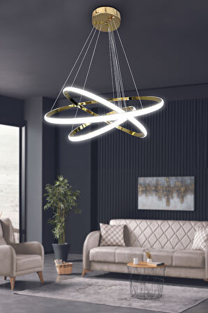 3'lü Çember Led Avize 