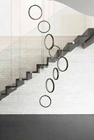 8'li Modern Sarkıt Ledli Avize Gün Işığı 