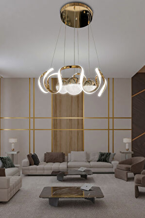 Arya 3 Renk Modern Sarkıt 3 Toplu Led Avize Powerled 