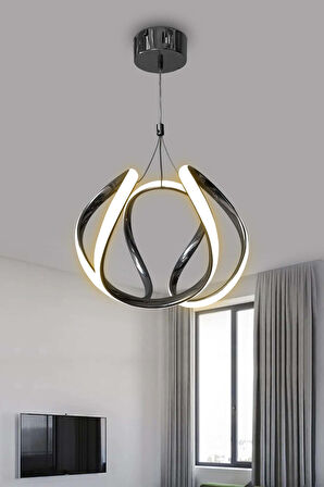 Arya Topsuz Led Avize 2 mt - Salon & Oturma Odası Avizesi