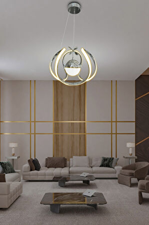 Arya Tek Toplu Led Avize 2 mt - Salon & Oturma Odası Avizesi