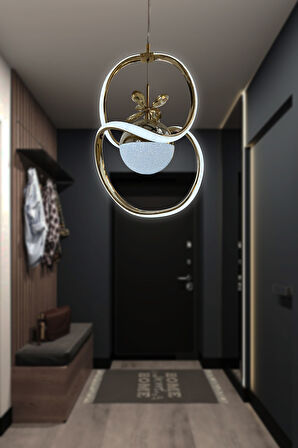 Badem Tek Toplu Modern Sarkıt Led Avize 