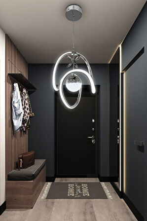 Badem Tek Toplu Modern Sarkıt Led Avize 