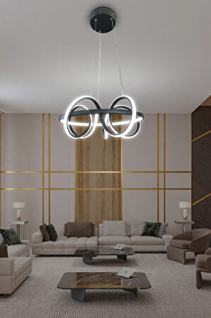 Kuzey Kıvrım Modern Sarkıt Led Avize 