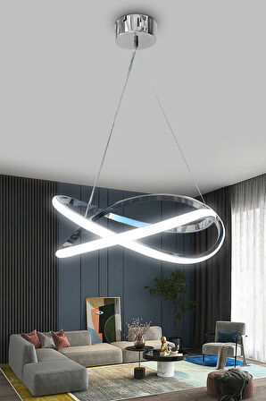 Dalga Modern Sarkıt Led Avize Salon Oturma Odası Mutfak Avizesi 