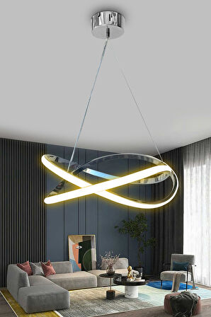 Dalga Modern Sarkıt Led Avize Salon Oturma Odası Mutfak Avizesi 