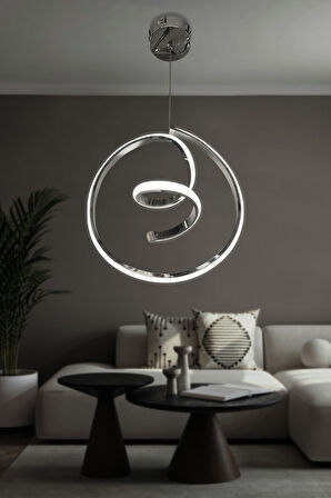 Helezon Modern Tekli Sarkıt Led Avize Antre 