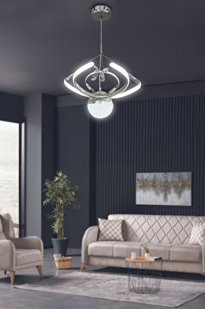 Dron Tek Top 2 modern Sarkıt Led Avize 