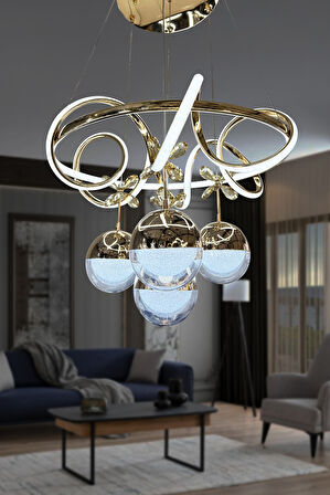 Kuzey İthal Küre 4 Toplu Led Avize 