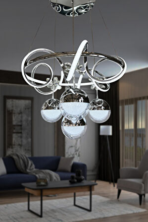 Kuzey İthal Küre 4 Toplu Led Avize 