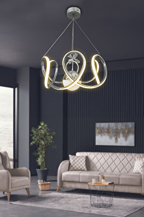 Melisa Modern Sarkıt Led Avize Powerled Lümen Gücü Yüksek 