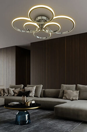 Negro 6'Lı Plafonyer Led Avize