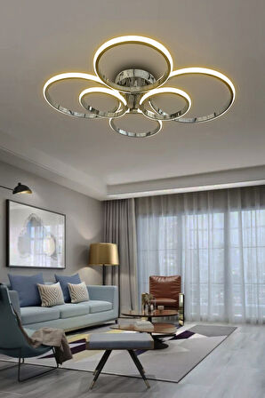 Negro 6'Lı Plafonyer Led Avize