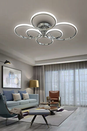 Negro 6'Lı Plafonyer Led Avize