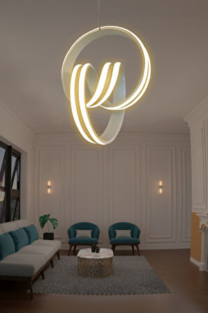 Çift Yönlü İmza Sıra Powerled Oturma Odası Led Avize 