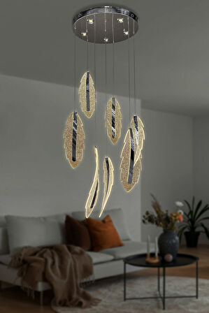 Lunex 7 li Modern Sarkıt Led Avize