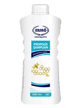 Ersağ Propolisli Şampuan (Normal-Kuru Saçlar) 1000 ml