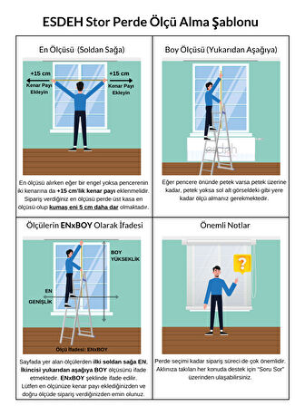 Düz Stor Perde - Kalın Mat Stor Güneşlik Kumaş (Keten) - Alüminyum Kasa ve Boru - Eteği DİLİMSİZ/DÜZ