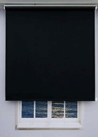 Düz Stor Perde - Kalın Mat Stor Güneşlik Kumaş (Keten) - Alüminyum Kasa ve Boru - Eteği DİLİMSİZ/DÜZ