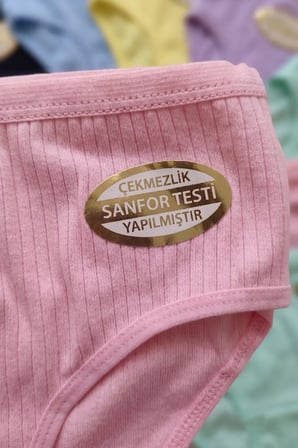 Dondeza Kız Çocuk Külot Raporlu 5'li Paket %95 Pamuk %5 Elastan Esnek Bel Yumuşak Dokulu Karışık Renk (DONDEZA YETKİLİ SATICISI)