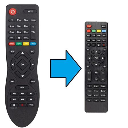 Threebox GreyONE+ Uydu Alıcısı Kumanda-Eşdeğer