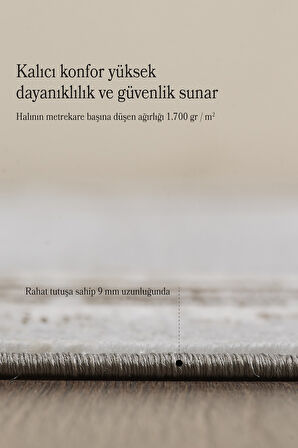 Modern Desenli Polyester Dokuma Halı Salon Halısı Oturma Odası Halısı Mutfak Halısı Kahverengi Halı