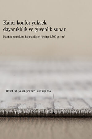 Salon Halısı Mutfak Halısı Dokuma Halı Siyah Çerçeveli Halı Yumuşak Halı Polyester Jüt Halı