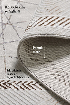 Yumuşak Dokulu Salon Halısı Oturma Odası Halısı Mutfak Halısı Dokuma Halı Bambu Halı Bej Halı