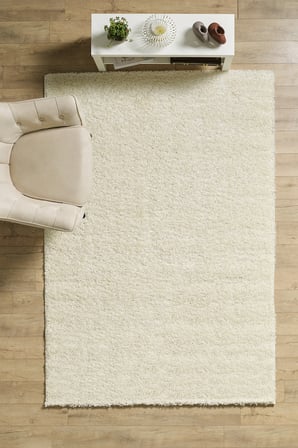 Modern Desenli Salon Halısı Krem Halı Peluş Halı Yıkanabilir Post Halı Kaymaz Taban Halı