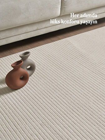 Modern Halı Özel Kesim Halı Kolay Temizlenebilir Halı Salon Halısı Mutfak Halısı Yolluk Bej Halı