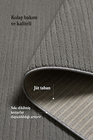 Modern Halı Özel Kesim Halı Kolay Temizlenebilir Halı Salon Halısı Mutfak Halısı Yolluk Gri Halı