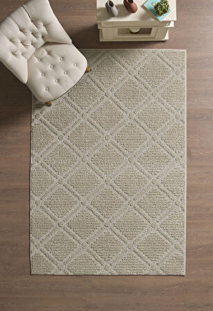 Modern Halı Özel Kesme Halı Salon Halısı Mutfak Halısı Yolluk Kolay Temizlenebilir Halı Bej Halı