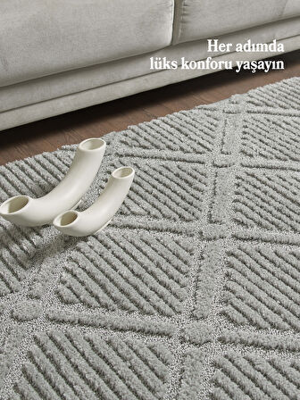 Modern Halı Özel Kesme Halı Salon Halısı Mutfak Halısı Yolluk Kolay Temizlenebilir Halı Gri Halı