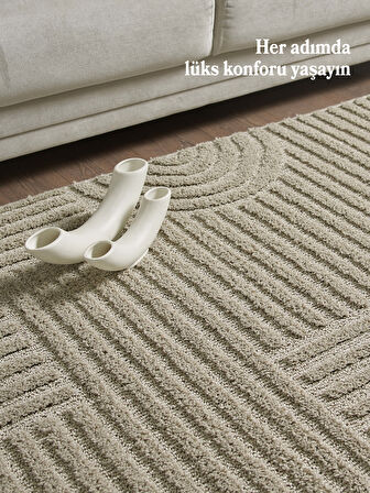 Modern Desen Özel Kesim Halı Salon Halısı Mutfak Halısı Yolluk Bej Halı Kolay Temizlenebilir Halı