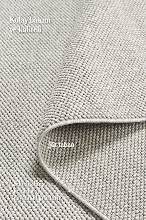 Modern Halı Sisal Bukleli Halı Gümüş Halı Salon Halısı Oturma Odası Halısı Koridor Halısı Yolluk