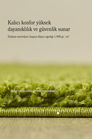 Modern Desensiz Yeşil Halı Salon Halısı Oturma Odası Halısı Çocuk Halısı Yumuşak Halı Özel Ölçü Halı