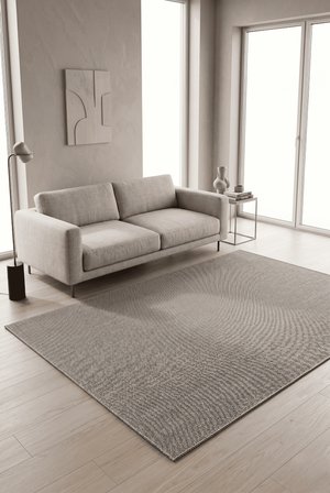 Naturel Bukleli Halı Kahve Halı Salon Halısı Mutfak Halısı Yolluk Oeko-Tex Sertifikalı Silinebilir
