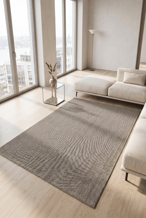 Naturel Bukleli Halı Kahve Halı Salon Halısı Mutfak Halısı Yolluk Oeko-Tex Sertifikalı Silinebilir