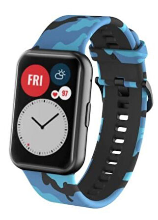 Huawei Watch Fit Desenli Silikon Kordon