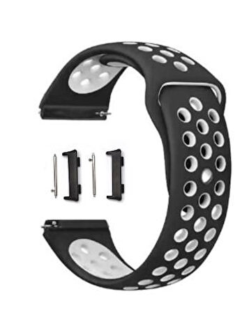 Oppo Watch 46mm Silikon Delikli Kordon - Aparat Dahil