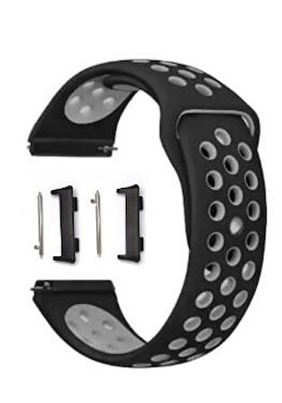 Oppo Watch 46mm Silikon Delikli Kordon - Aparat Dahil