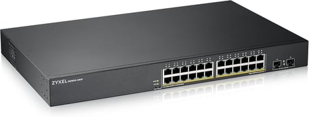 24-Port 10/100/1000 Gigabit PoE Switch | Smartmanaged | Rack Mount | 24 PoE + Port | 170 Watt | 2 SFP Port | VLAN, IGMP, QoS [GS1900-24HP]