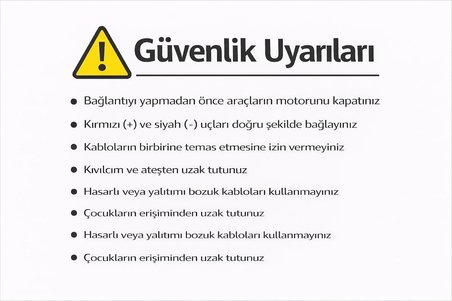 Star Çantalı Akü Takviye Kablosu 1500 Amper 2 Metre