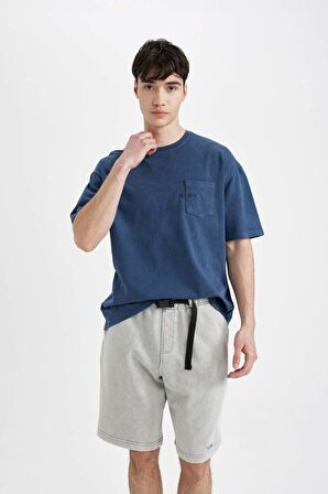 DeFacto Oversize Fit Düz Paça Şort B8797AX24SMGR367