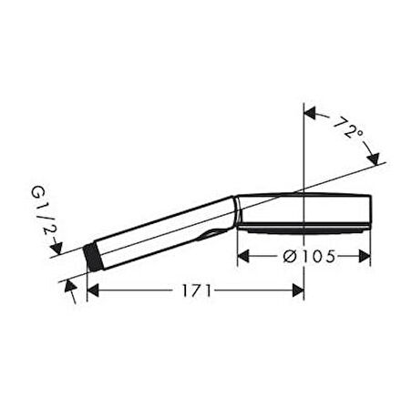 Hansgrohe Select S El Duşu 105, 3jet Relaxation Ecosmart - 24111000