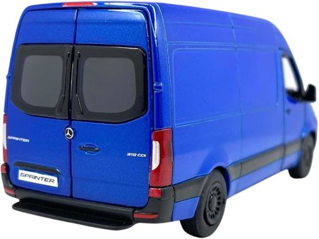 Kinsmart Mercedes-Benz Sprinter 1:48 Ölçek Metal Çek Bırak Oyuncak Minibüs - Lacivert Model Araba